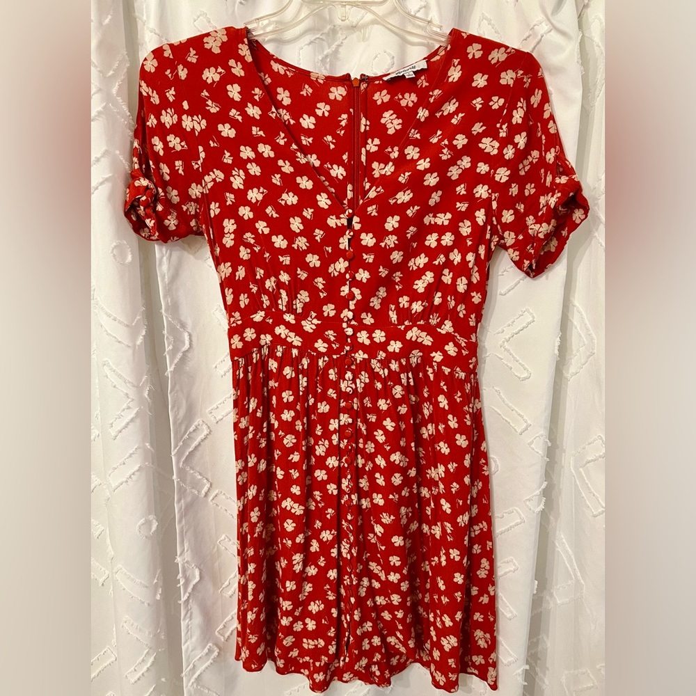 MADEWELL WOMENS FLORAL DRESS SIZE 2